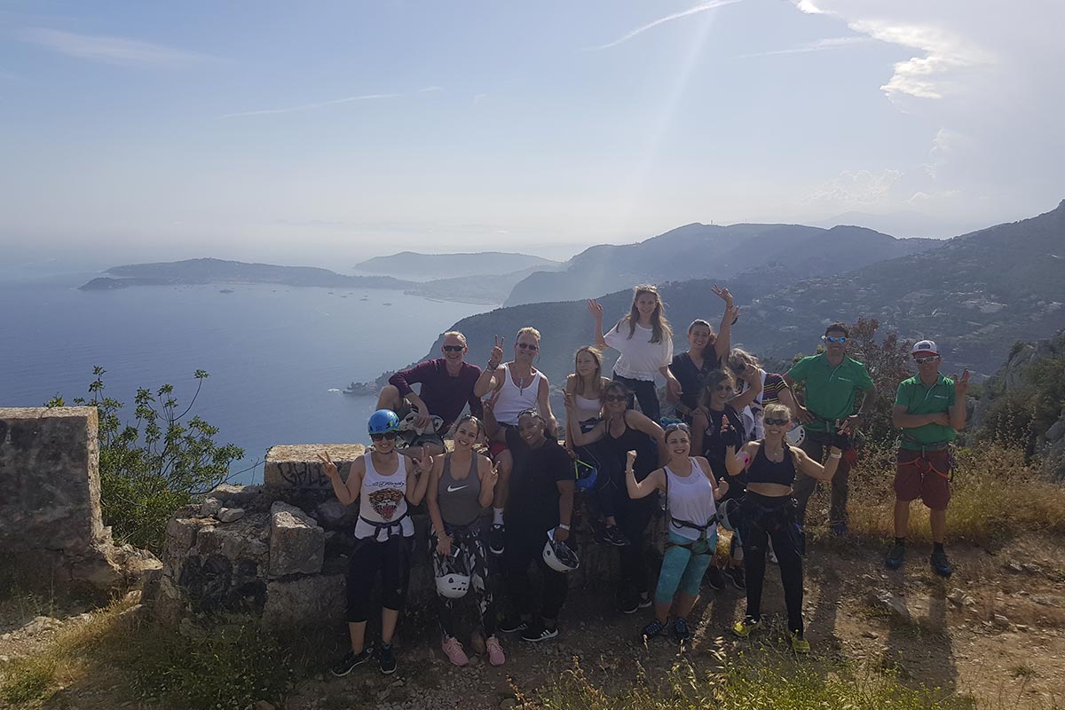 Séquence Frisson | Team building escalade, descente en rappel et tyrolienne Côte d'Azur