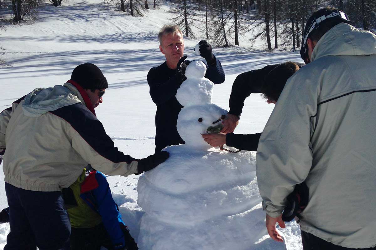 Un team building à la neige